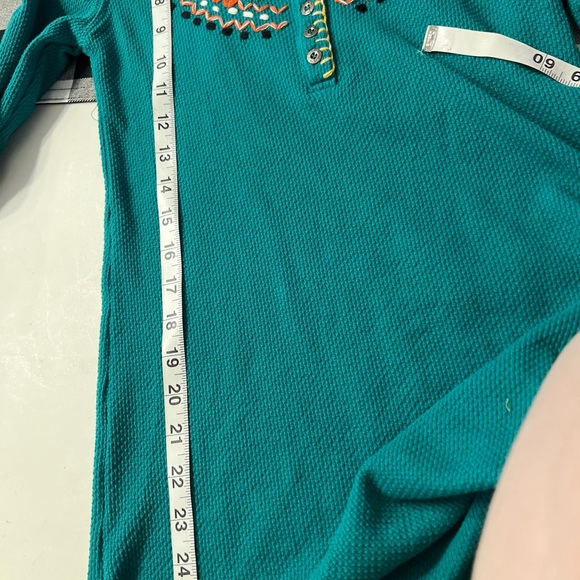NWT Free People Turquoise Strapless w/Shell Detail main image 1